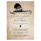 Rustic Country Invitation Black