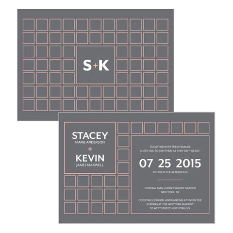 Times Square Invitation White