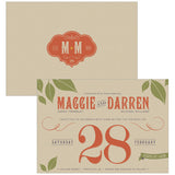 Vineyard Invitation Black