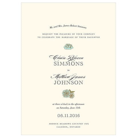 Burlap Chic Invitation