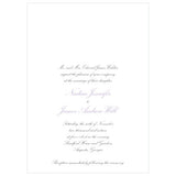 Elegant Script Invitation Lavender