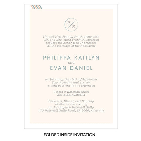 Wanderlust Invitation Map