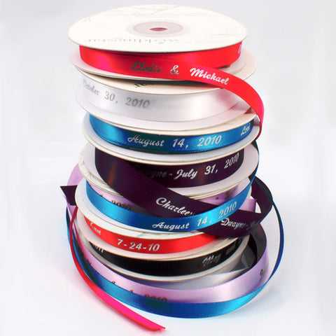 Personalized and Plain Ribbon Small White