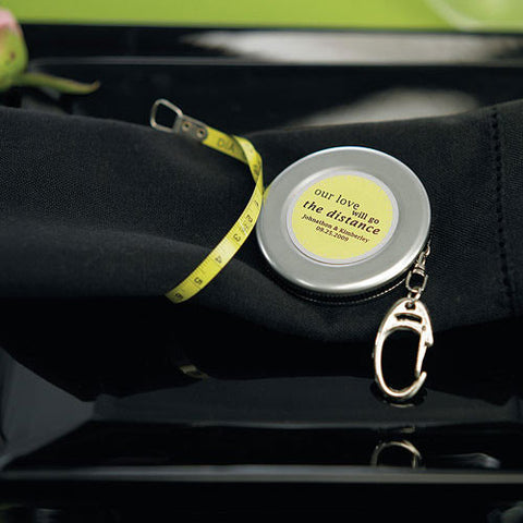 Tape Measure Keychain Wedding Favor