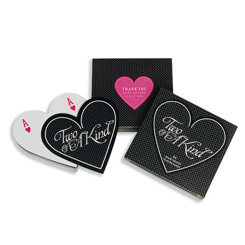 Heart Shaped Playing Cards Favor in Box
