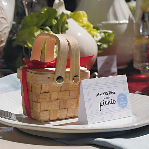 Miniature Picnic Basket Favor
